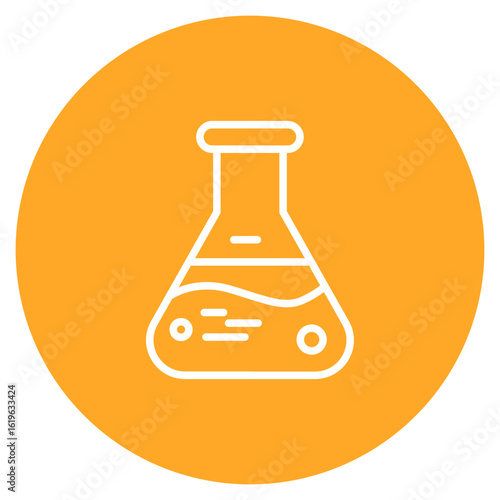 Erlenmeyer icon vector image. Can be used for Lab.