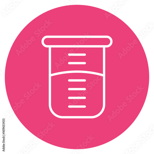 Graduated Cylinder icon vector image. Can be used for Lab.