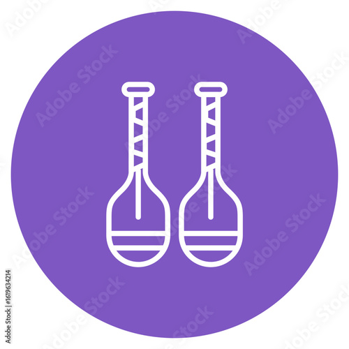 Paddles icon vector image. Can be used for Ocean.