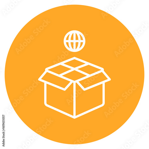 Package Import icon vector image. Can be used for Warehouse.