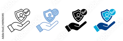 Trust  Icon Set Multiple Style Collection
