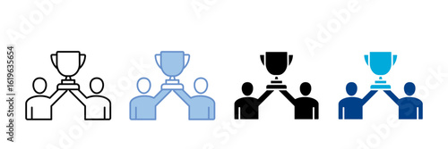 Team Success  Icon Set Multiple Style Collection