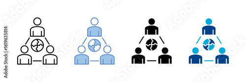 Team Building Icon Set Multiple Style Collection