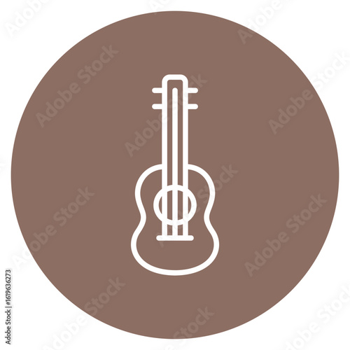 Acoustic icon vector image. Can be used for Instrument.
