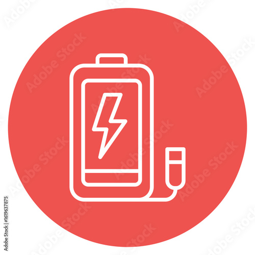 Recharge Battery icon vector image. Can be used for Battery and Power.