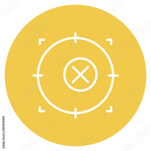 Biometric Error icon vector image. Can be used for Biometrics.