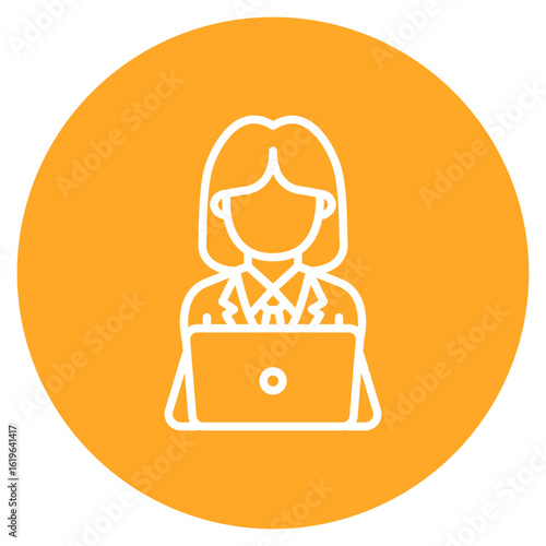 Accountant icon vector image. Can be used for Diversity.