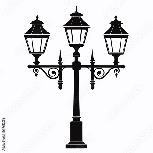 street lamp vector