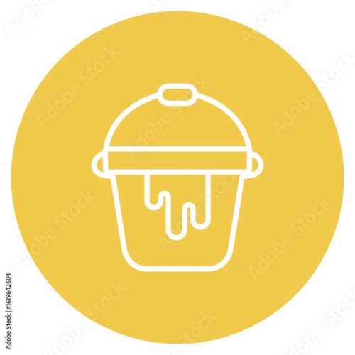 Bucket icon vector image. Can be used for Luxury.