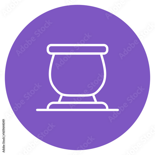 Crucible icon vector image. Can be used for Mettalurgy.