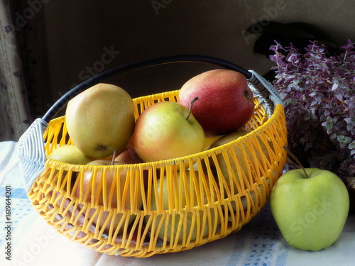 apples in basket