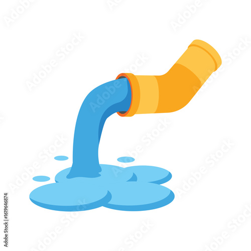 Take a look at this amazing icon of water pipe in trendy style