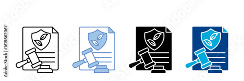 Regulatory Compliance Icon Set Multiple Style Collection