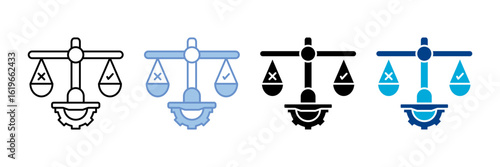 Ethical Practices Icon Set Multiple Style Collection