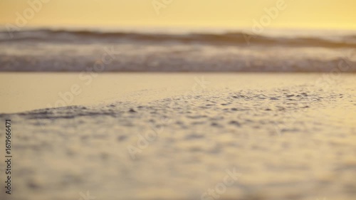 Close up of waves rising with the tide