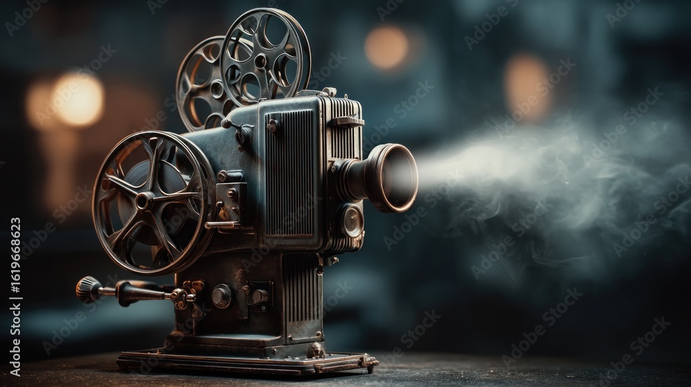 Fototapeta premium Vintage film projector