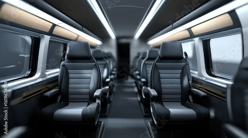 Wallpaper Mural Empty modern vehicle interior Torontodigital.ca