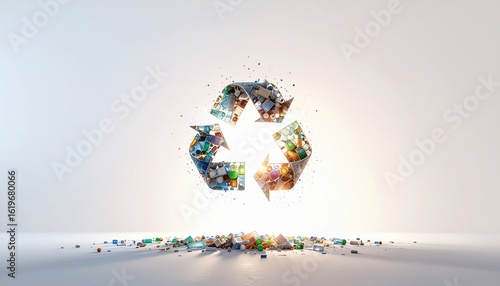 リサイクルの光 - 循環型社会の象徴, Light of Recycling - Symbol of Circular Economy