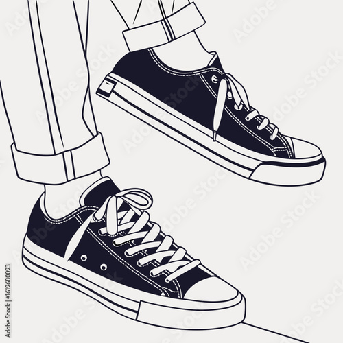 sport shoes vector