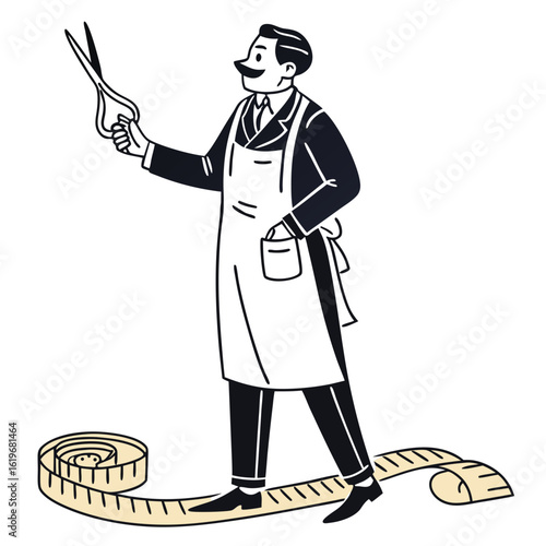 illustration of a man with a sword