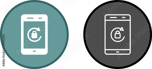 Free Download Portrait Orientation Lock Vector Icon - GFXLoad