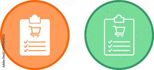 Shopping List Vector Icon