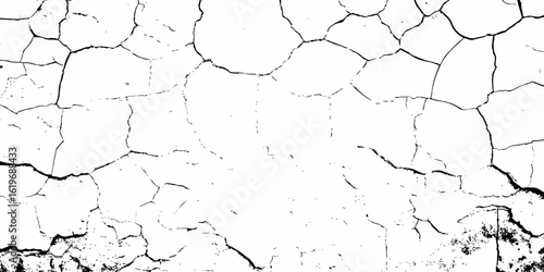 white surface with a network of black cracks running across it creating a distressed and aged effect and aged texture with a grungy and abstract feel