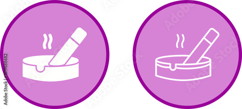 Ashtray Vector Icon