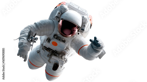 Astronaut Floating in Space: An astronaut floats serenely in the vast expanse of space, embodying the spirit of exploration and the wonder of the cosmos.