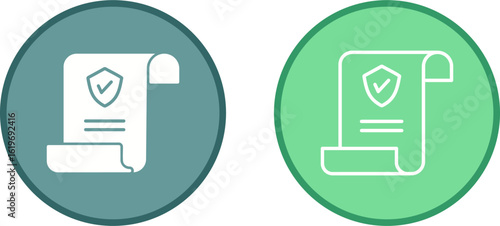 Insurance Policy Vector Icon