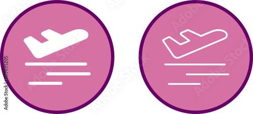 Departure Vector Icon