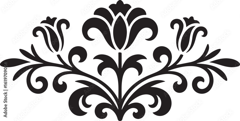Obraz premium Floral Wreath Happy Birthday Vector Design