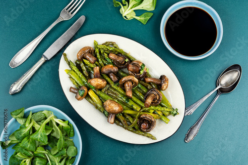 Принти на полотні Freshly Grilled Young Asparagus.