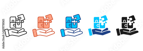 Solution Icon Set Multiple Style Collection