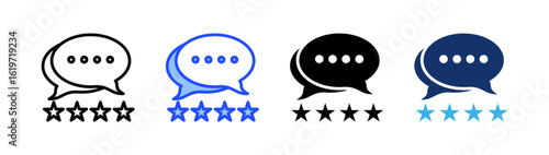 Review Icon Collection With Multiple Styles