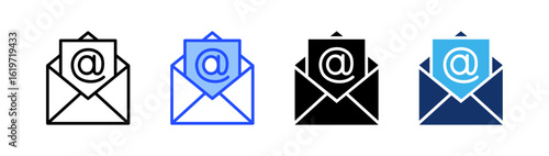 Opt-In Form Icon Collection With Multiple Styles