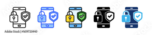 Online Security Check Icon Collection With Multiple Styles