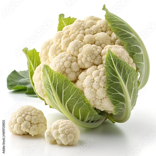 cauliflower isolated on white