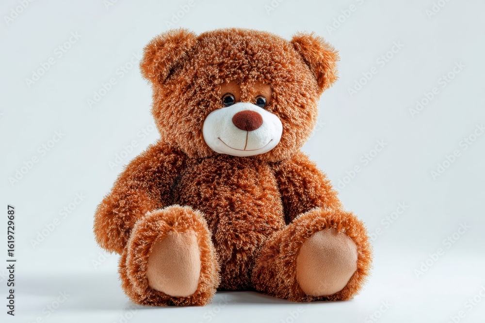 Obraz premium Brown Teddy Bear Sitting Still