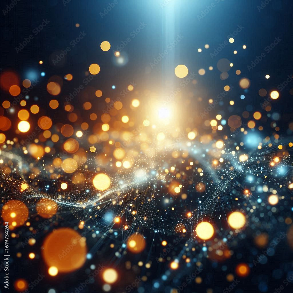 Obraz premium golden christmas background