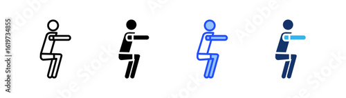 Burpee Icon Collection With Multiple Styles