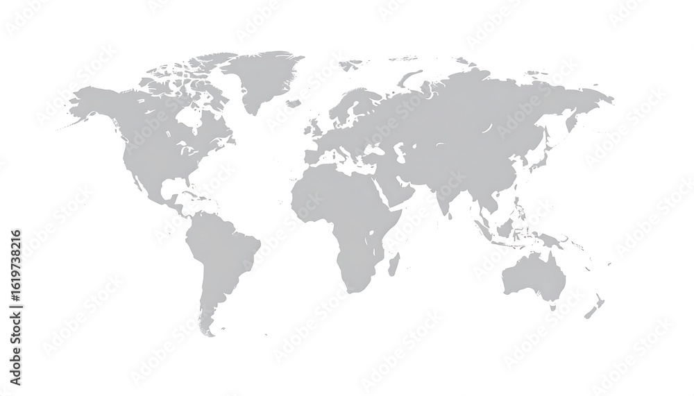 Obraz premium Simple world map graphic