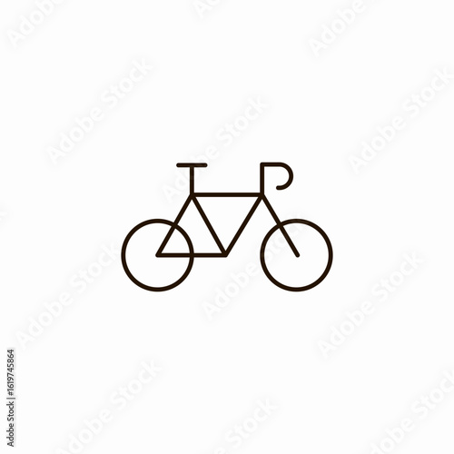 bicycle road icon sign vector