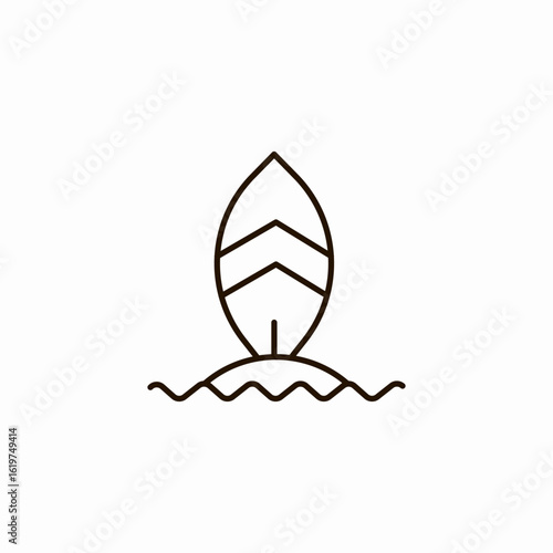 sea sail icon sign vector