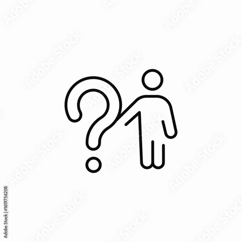 consumer question icon sign vector