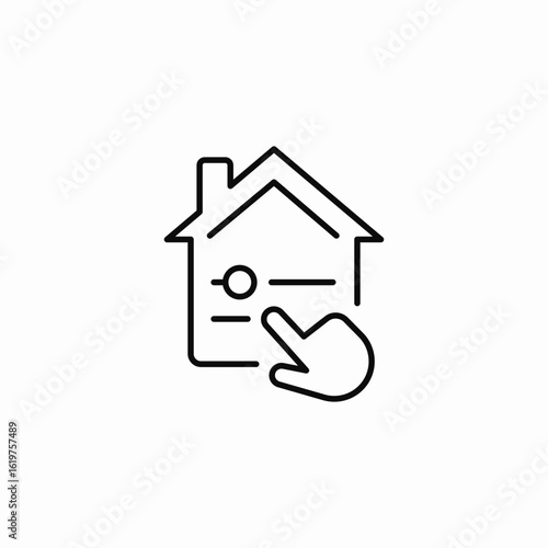 house flexibility icon sign vector