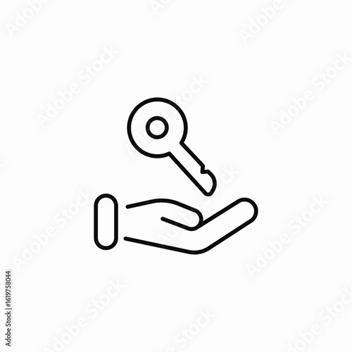 key offer icon sign vector