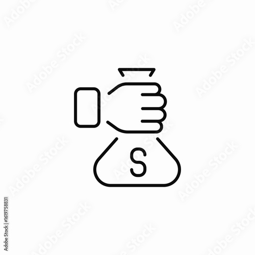 money sacks icon sign vector