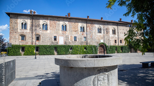 Cassano d'Adda, a town on the outskirts of Milan with its characteristic Visconti castle