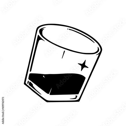 alcoholic beverage glass vector clipart